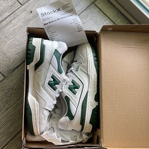 New balance 550 white green